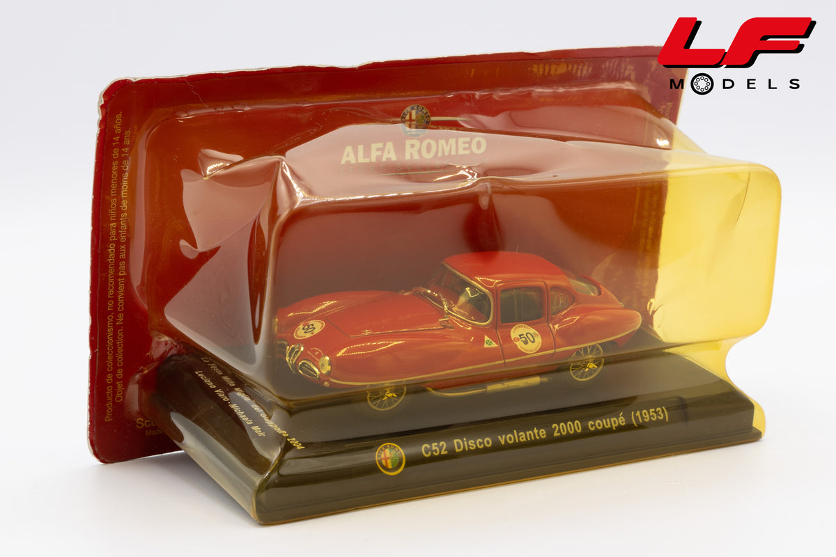 modellino alfa romeo disco volante edicola 1:43 vista frontale