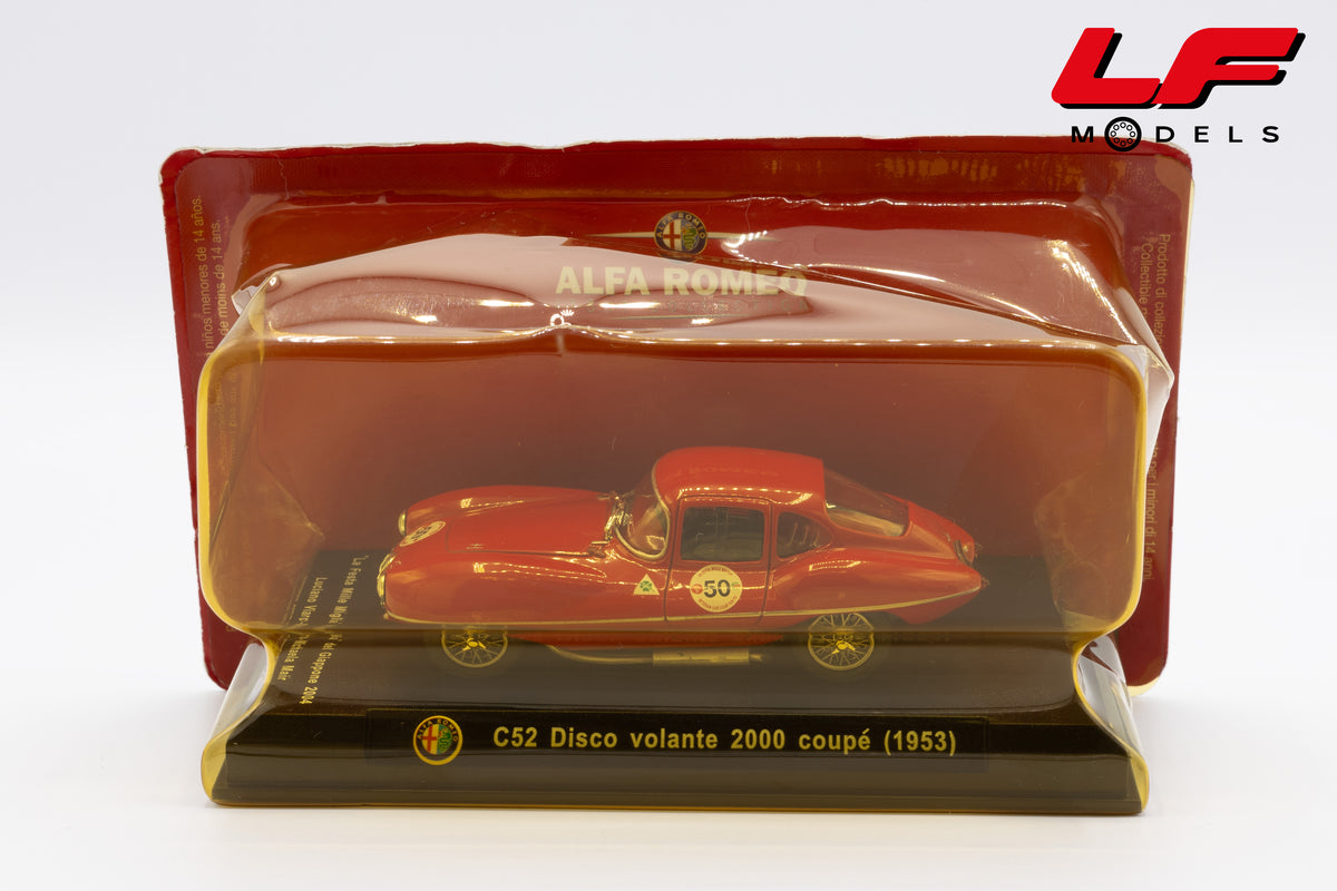 modellino alfa romeo disco volante edicola 1:43 vista laterale