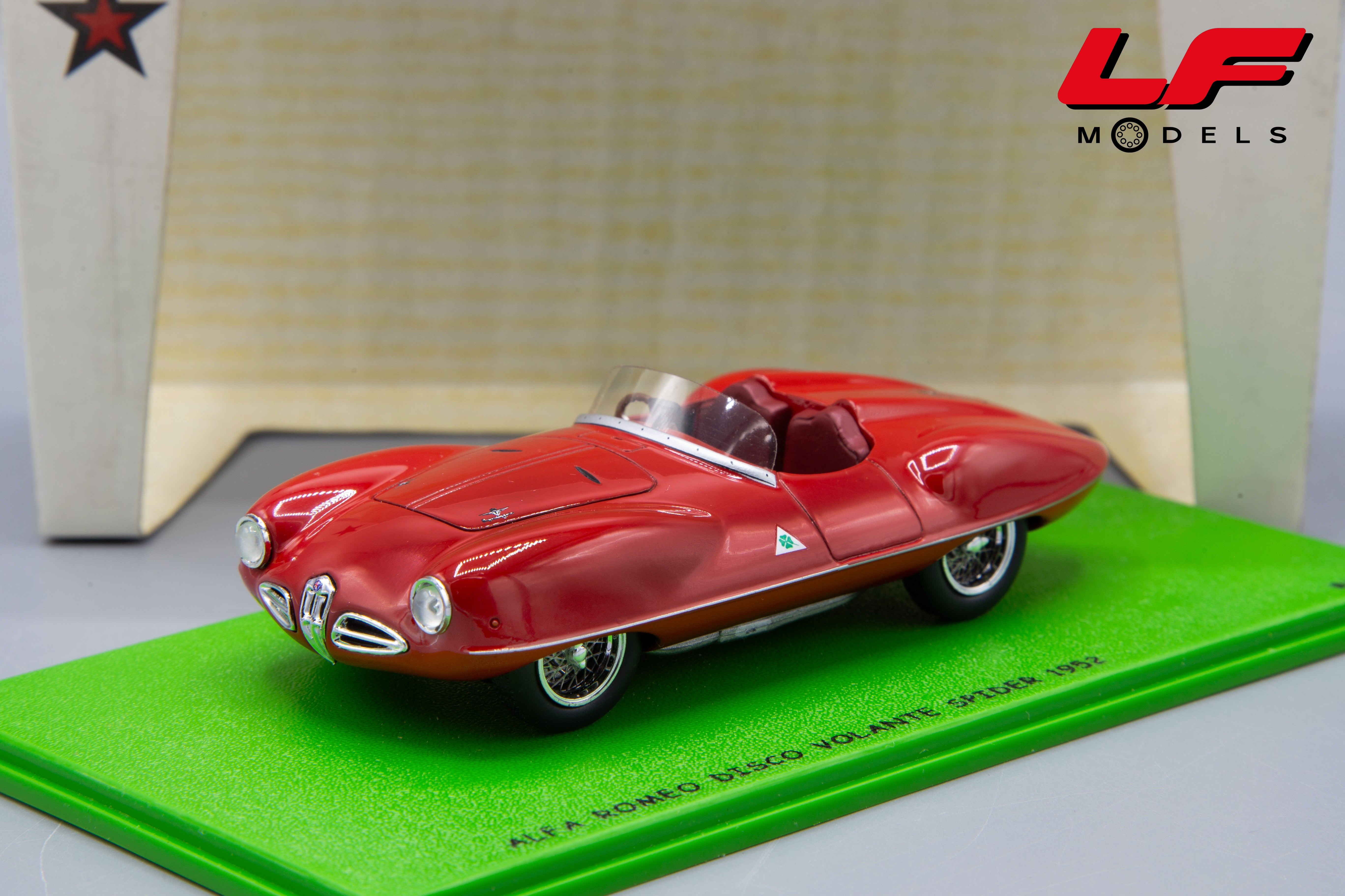 BIZARRE ALFA ROMEO DISCO VOLANTE SPIDER 1952 1:43 Modellino auto