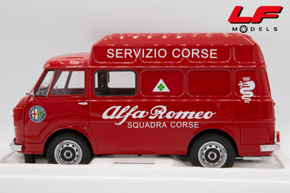 modellino alfa romeo f12 servizio corse laudoracing 1:18 LM219D vista laterale