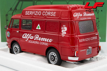 modellino alfa romeo f12 servizio corse laudoracing 1:18 LM219D vista posteriore