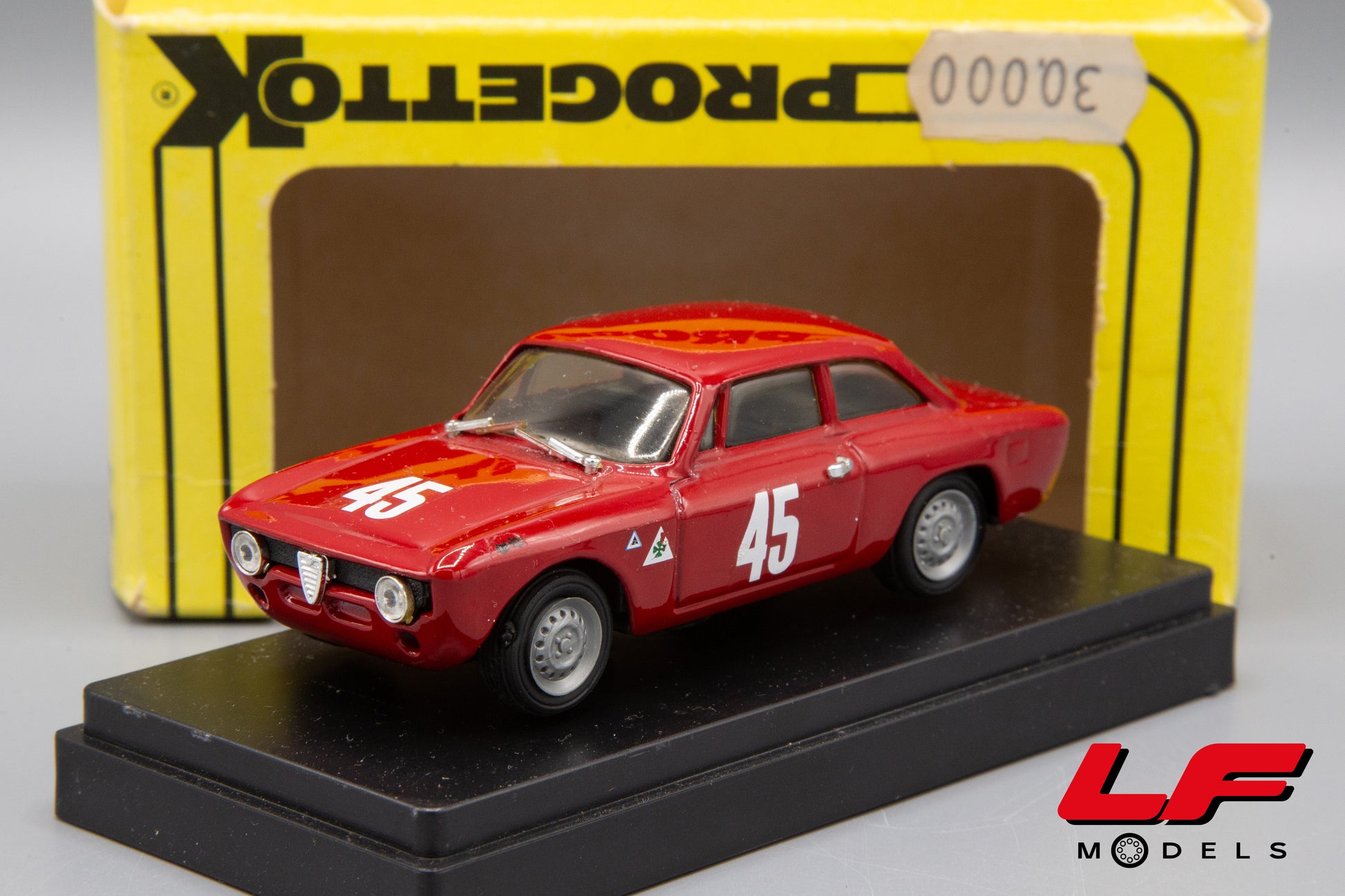 modellino alfa romeo giulia gta progetto k 1:43 frontale