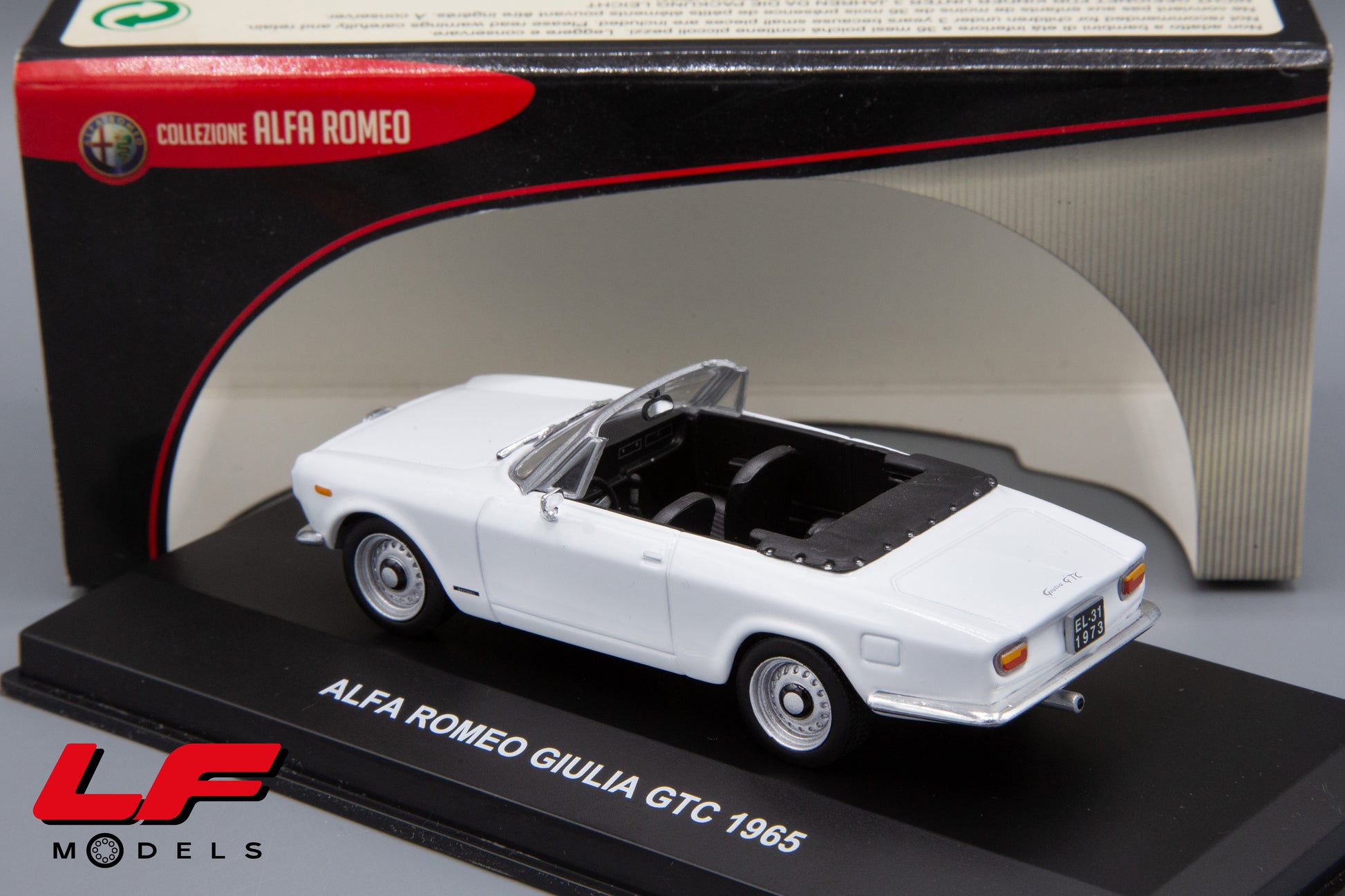 modellino alfa romeo giulia gtc edison 1:43 posteriore 