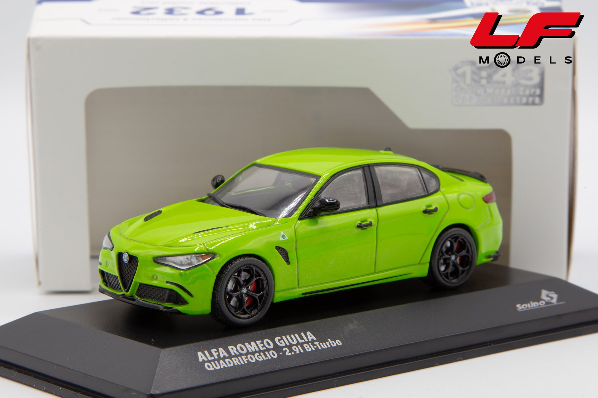 modellino alfa romeo giulia qv solido 1:43 frontale