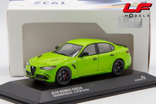 modellino alfa romeo giulia qv solido 1:43 frontale
