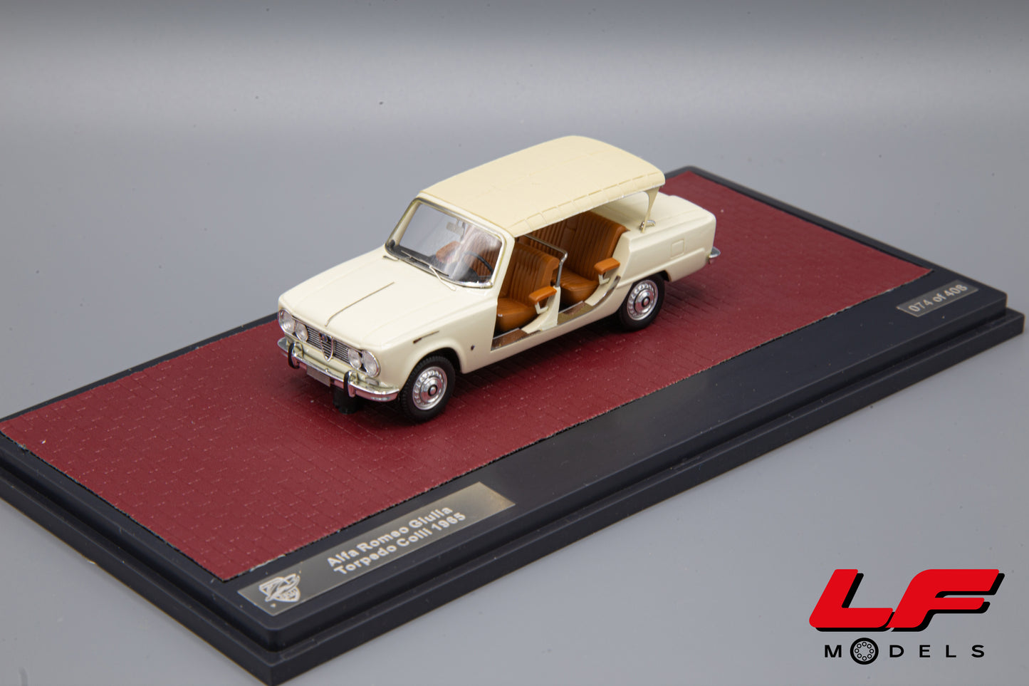 modellino alfa romeo giulia matrix 1:43 frontale
