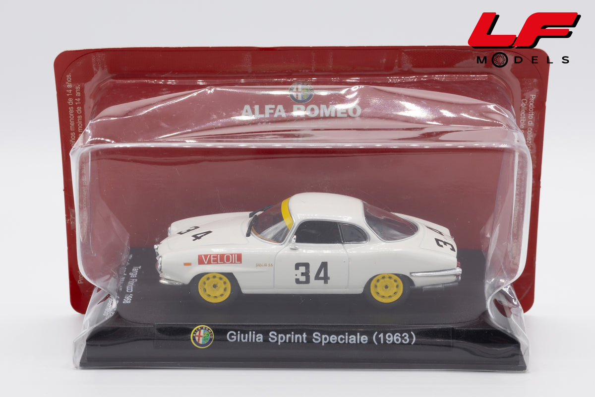 modellino alfa romeo giulia sprint speciale edicola 1:43 vista laterale