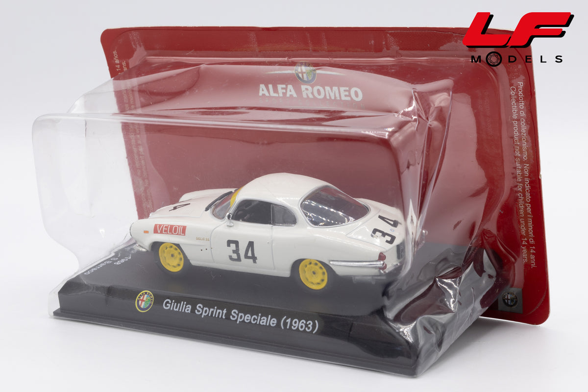 modellino alfa romeo giulia sprint speciale edicola 1:43 vista posteriore