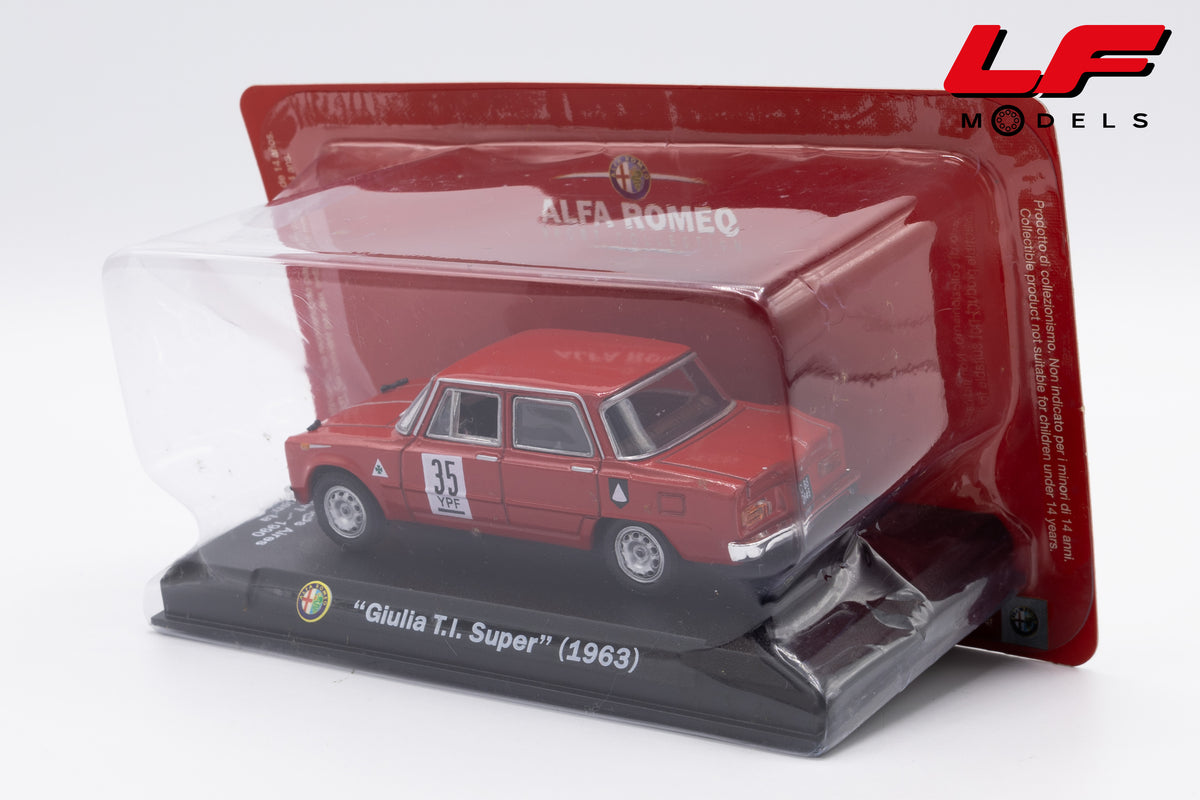 modellino alfa romeo giulia ti edicola 1:43 vista posteriore