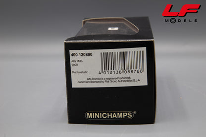 modellino alfa romeo mito minichamps 1:43 etichetta
