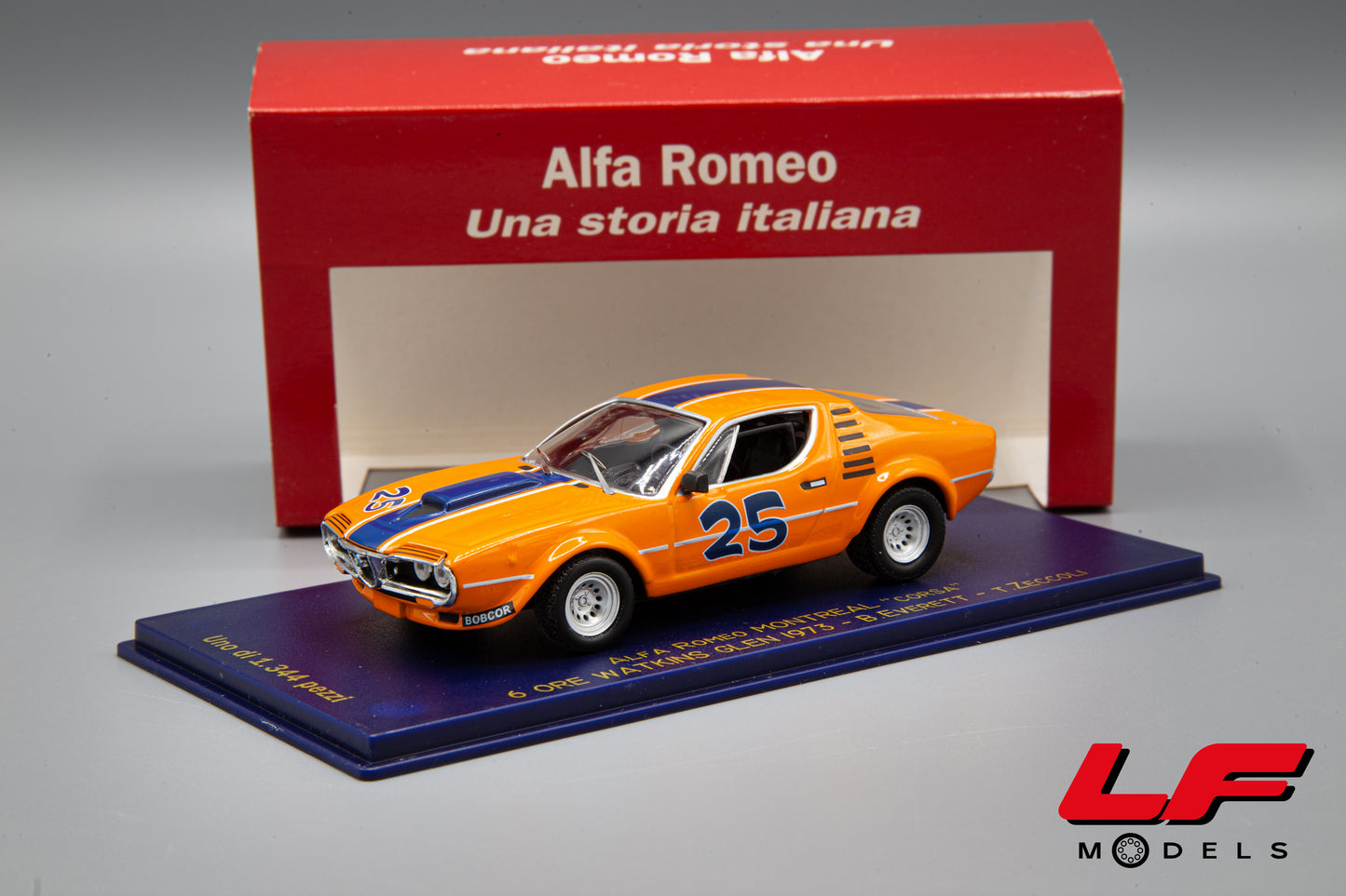 modellino alfa romeo montreal m4 1:43 frontale