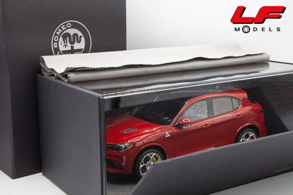 modellino alfa romeo stelvio quadrifoglio rosso alfa bbr 1:18 BBRC1830CH vista imballo