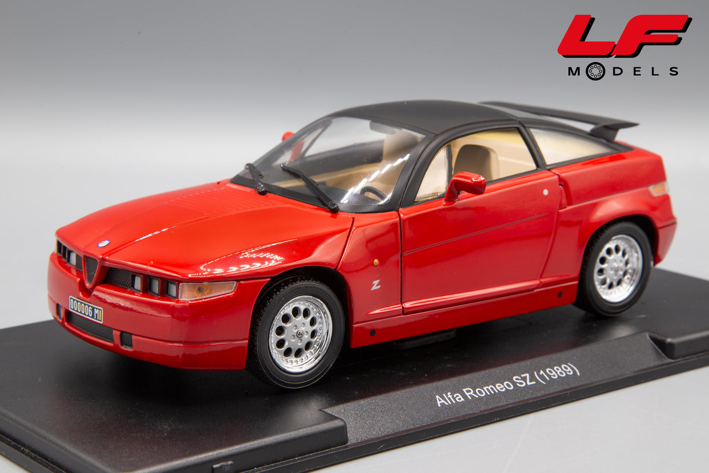modellino alfa romeo sz edicola 1:24 frontale