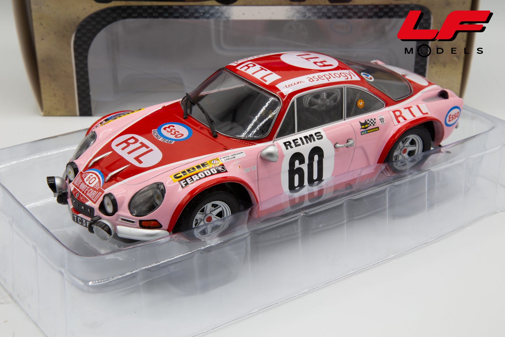 modellino alpine a110 deagostini 1:18 frontale