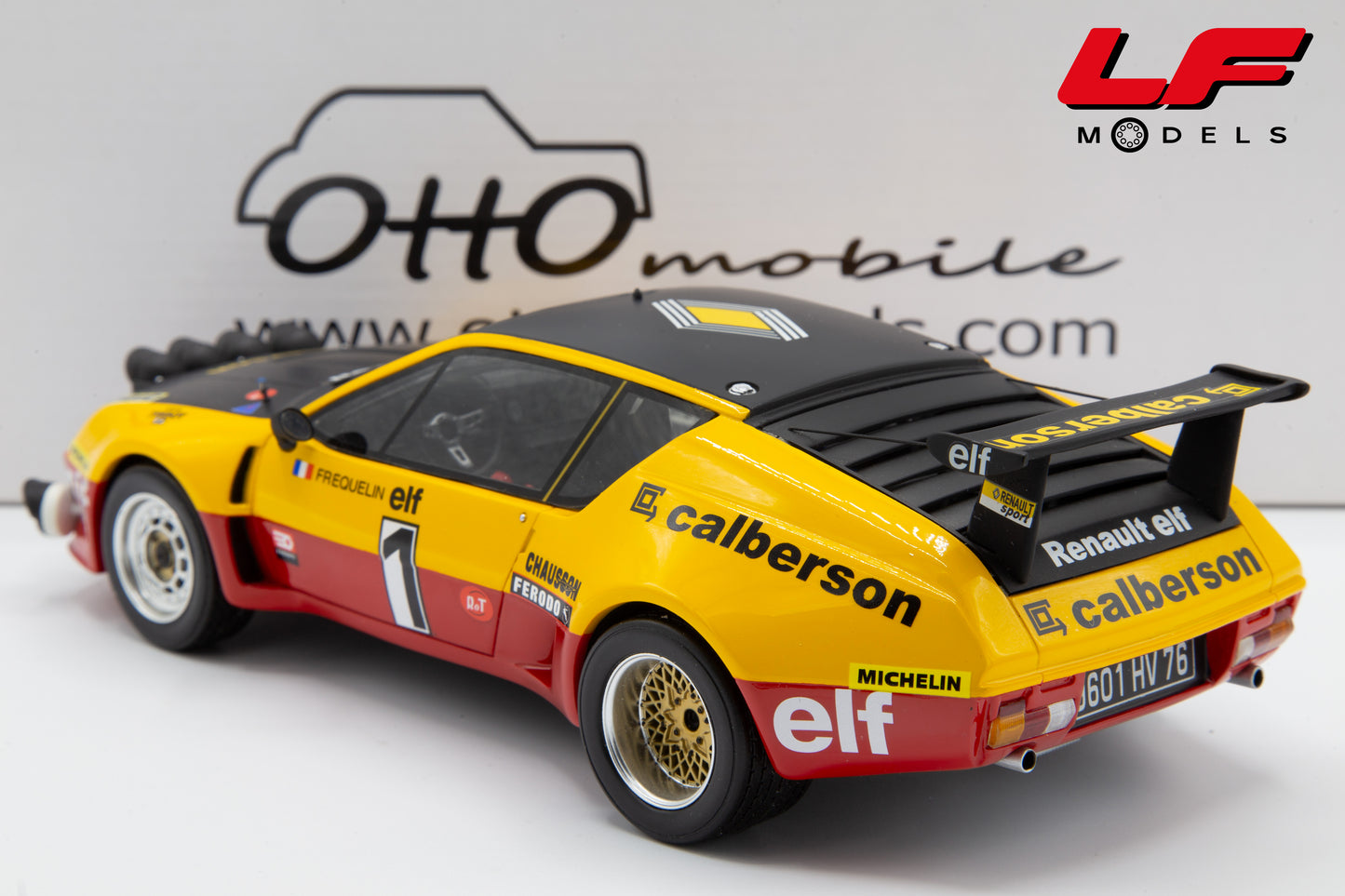 modellino alpine a310 rally ottomobile 1:18 posteriore