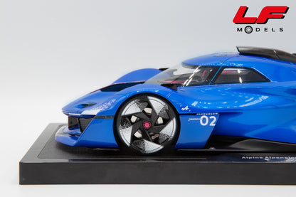 modellino alpine alpenglow ottomobile 1:18 dettaglio cerchio anteriore