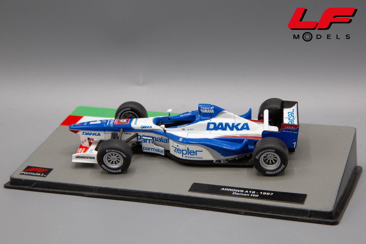 modellino arrows a18 f1 edicola 1:43 posteriore