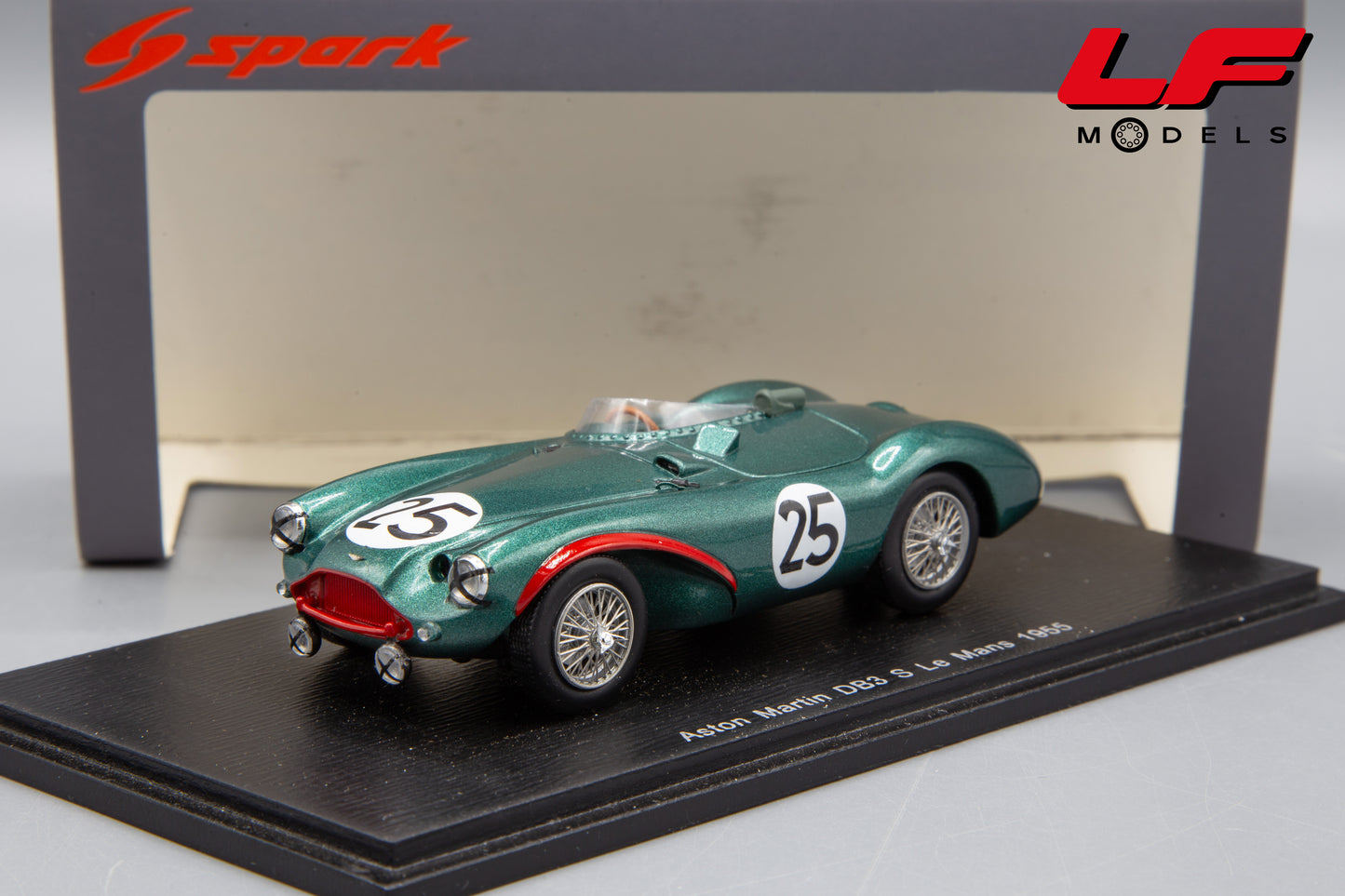 modellino aston martin db3 s le mans spark 1:43 frontale