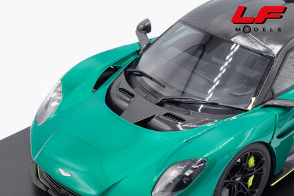 modellino aston martin valhalla podium green top speed 1:18 TS0710 vista frontale