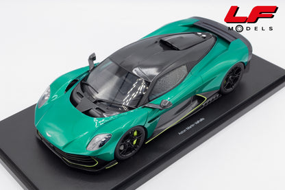 modellino aston martin valhalla podium green top speed 1:18 TS0710 vista frontale