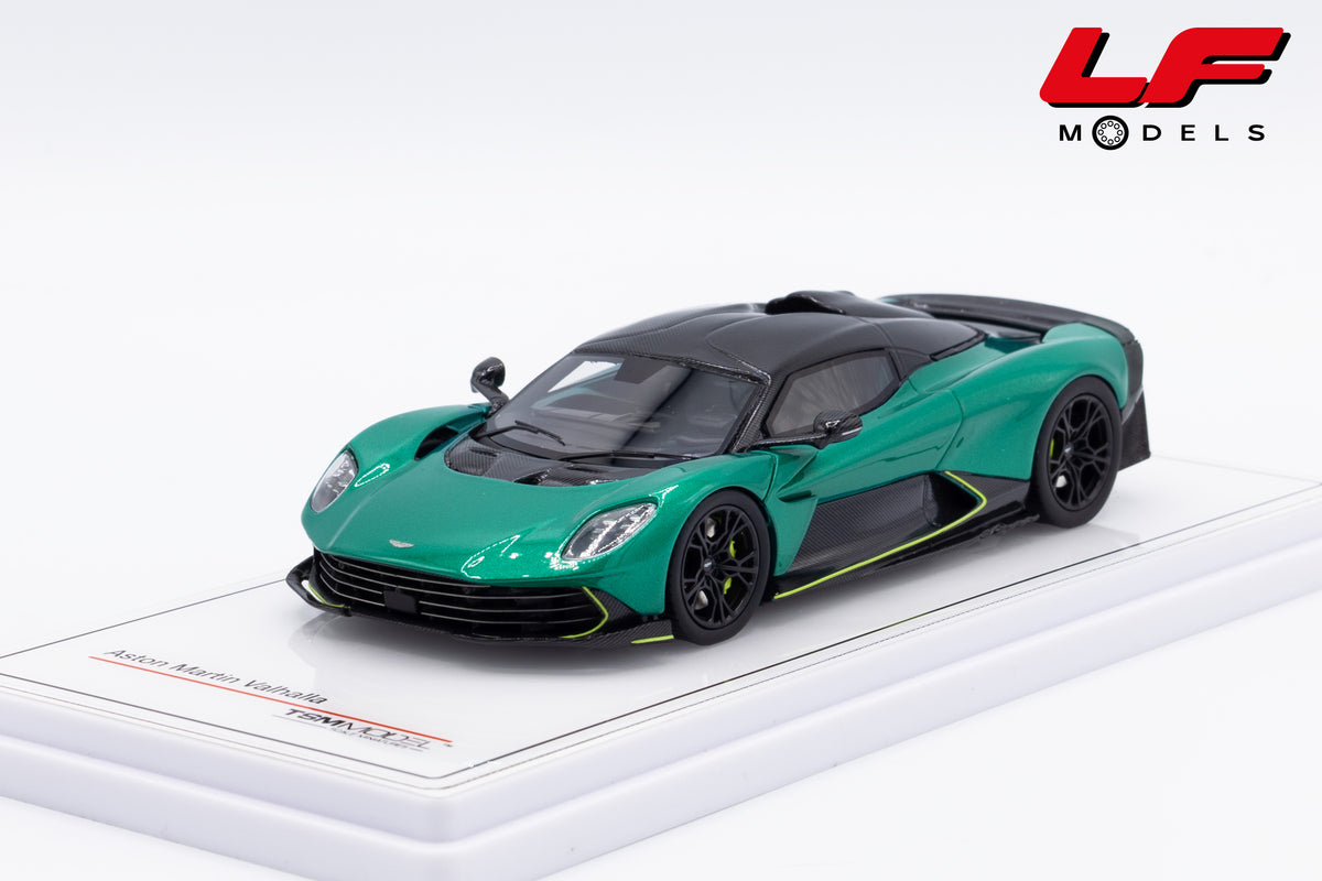 modellino aston martin valhalla podium green tsm 1:43 TSM430922 vista frontale