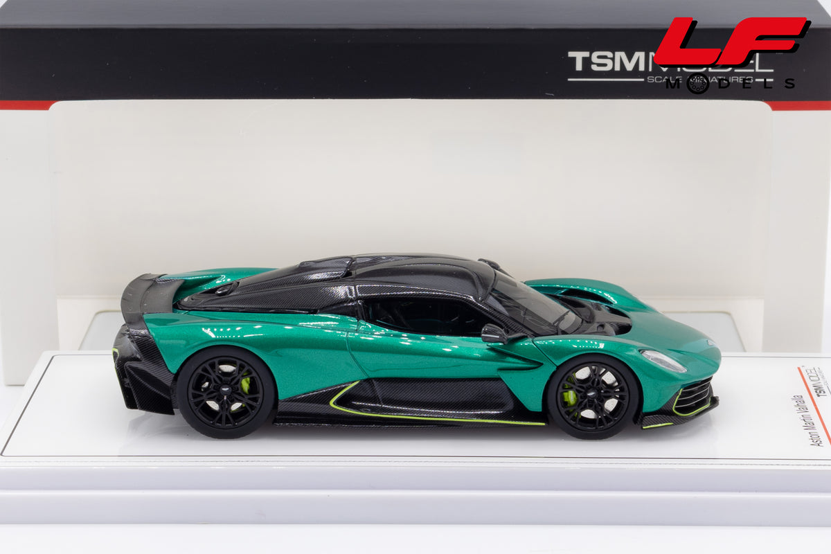 modellino aston martin valhalla podium green tsm 1:43 TSM430922 vista laterale