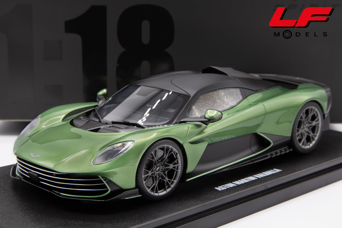 modellino aston martin valhalla gt spirit 1:18 frontale