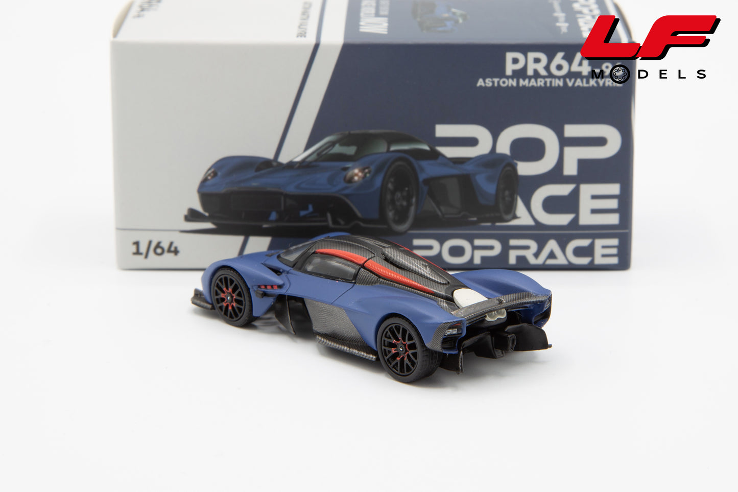 modellino aston martin valkyrie pop race 1:64 posteriore