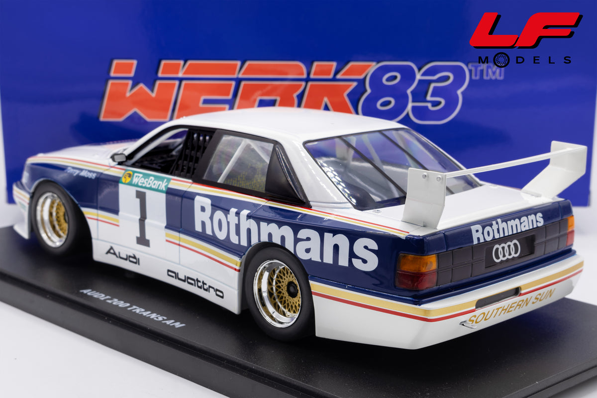 modellino audi 200 quattro trans am werk83 1:18 W1801408 posteriore