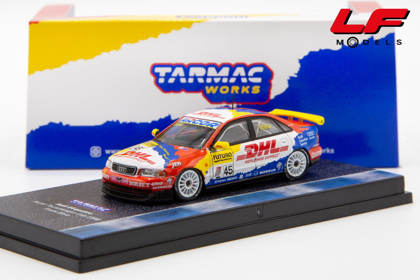 modellino audi a4 cup tarmac 1:64 T64-077-98STW45 vista frontale