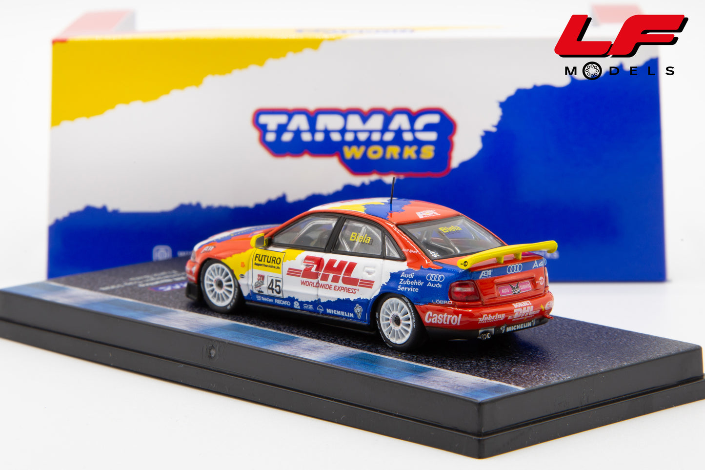 modellino audi a4 cup tarmac 1:64 T64-077-98STW45 vista posteriore