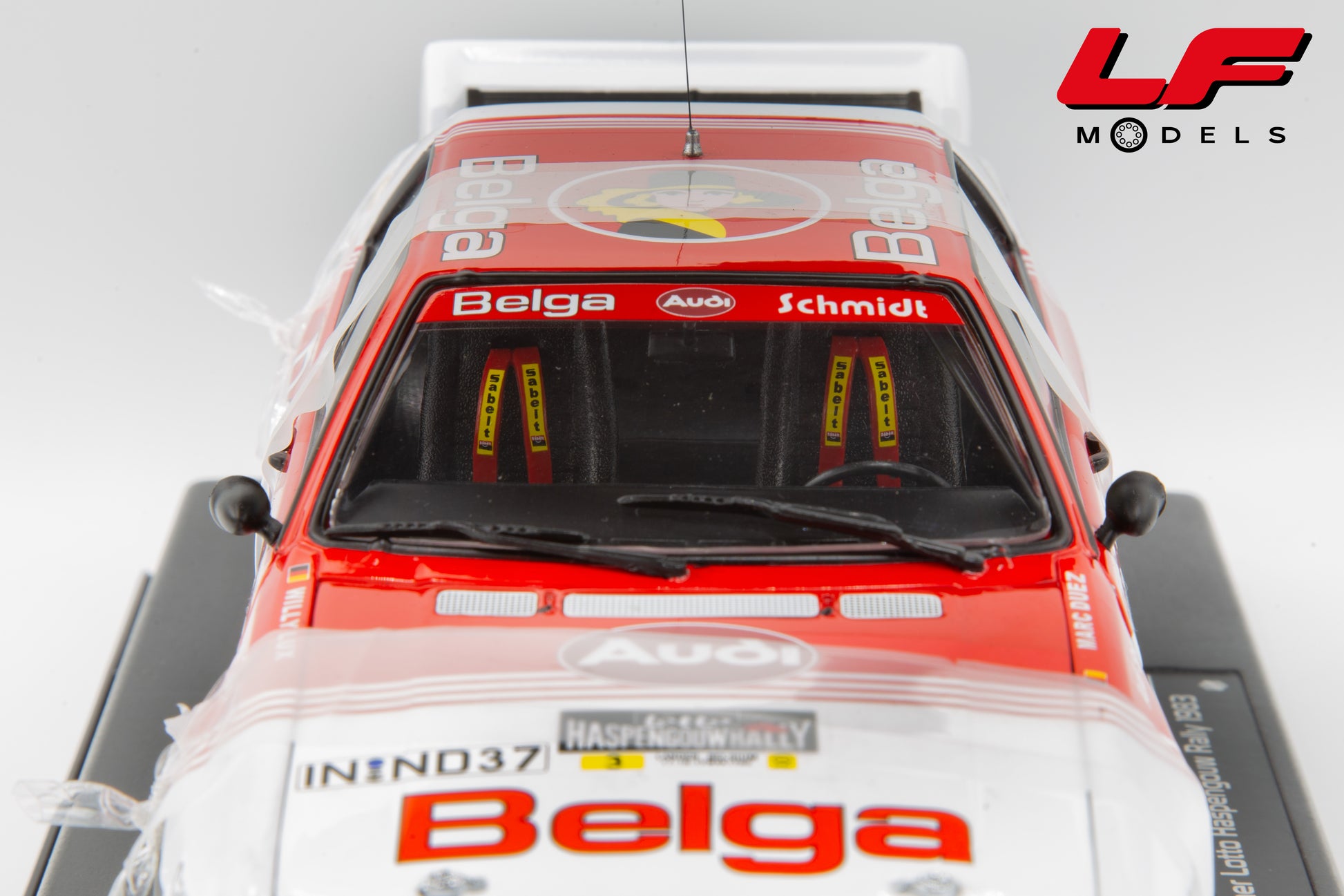 modellino audi quattro a1 team belga rally sunstar 1:18 interni