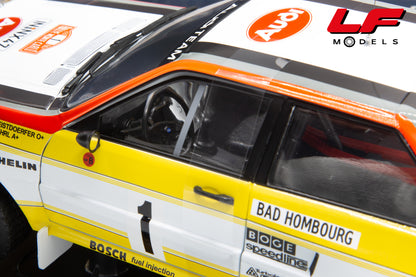 modellino audi quattro a2 rally sunstar 1:18 interni