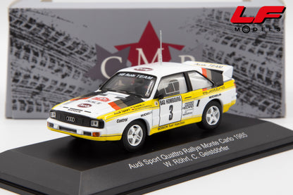 modellino audi quattro rally montecarlo cmr 1:43 frontale