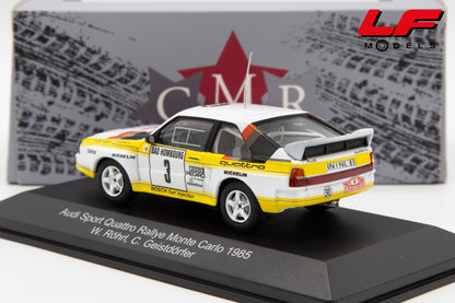 modellino audi quattro rally montecarlo cmr 1:43 posteriore