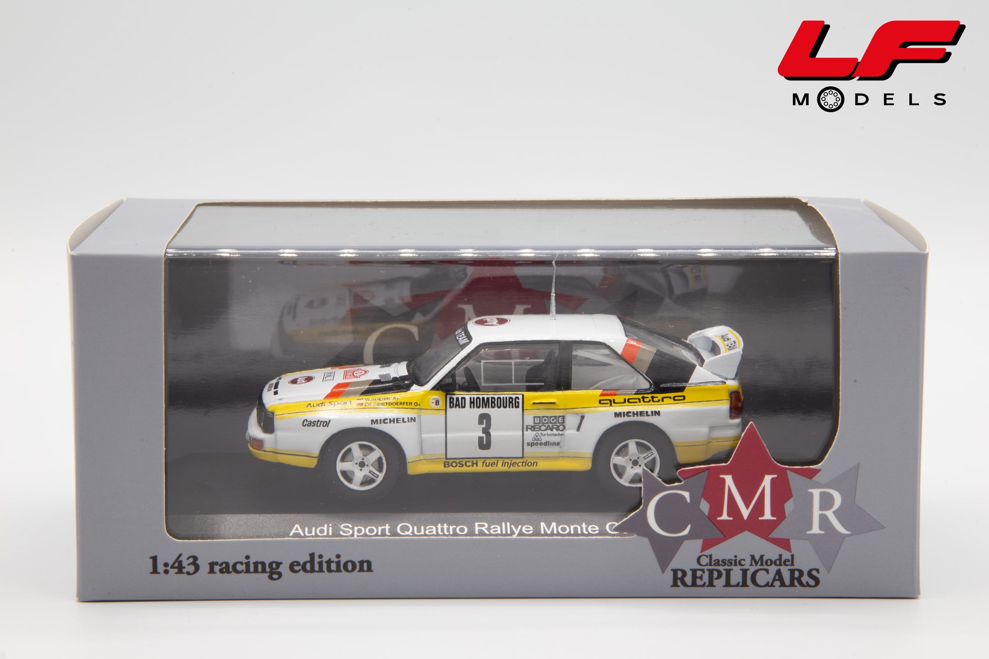 modellino audi quattro rally montecarlo cmr 1:43 scatola