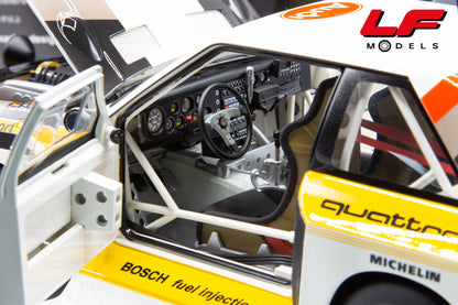 modellino audi quattro e2 s1 rally autoart 1:18 interni
