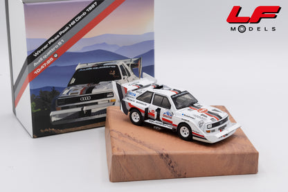 modellino audi quattro s1 win pikes peak hill climb werk83 1:43 W4302801CB vista frontale