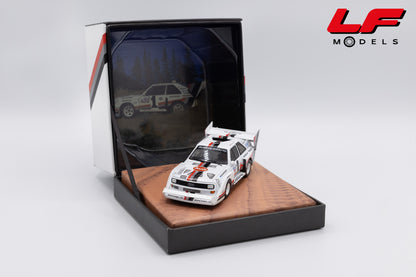 modellino audi quattro s1 win pikes peak hill climb werk83 1:43 W4302801CB vista frontale