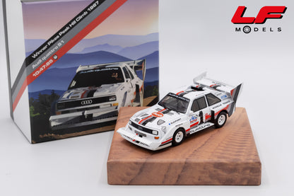 modellino audi quattro s1 win pikes peak hill climb werk83 1:43 W4302801CB vista frontale
