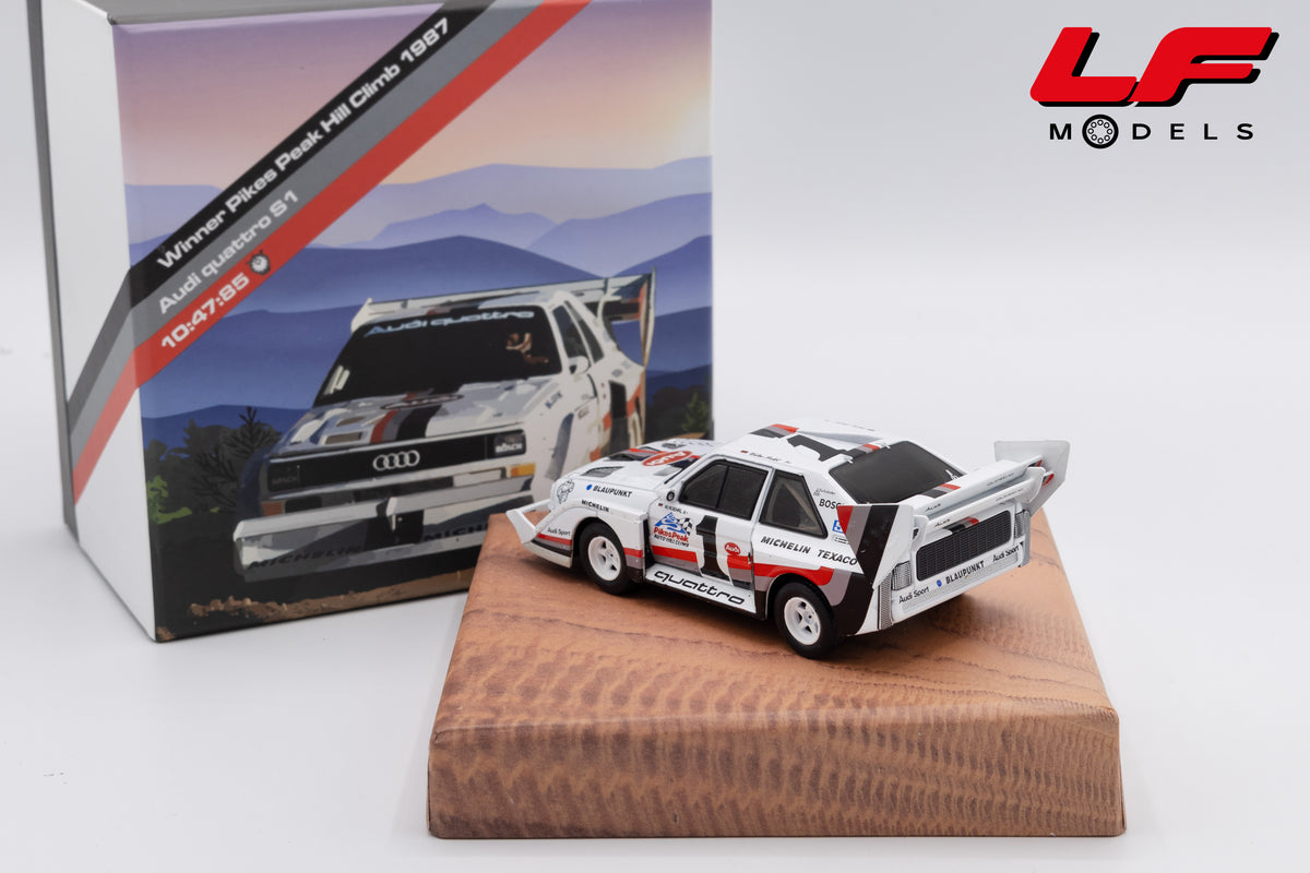 modellino audi quattro s1 win pikes peak hill climb werk83 1:43 W4302801CB vista posteriore