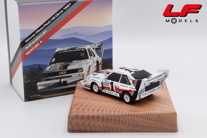 modellino audi quattro s1 win pikes peak hill climb werk83 1:43 W4302801CB vista posteriore