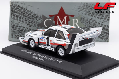 modellino audi s1 win rally pikes peak cmr 1:43 WRC018 vista posteriore