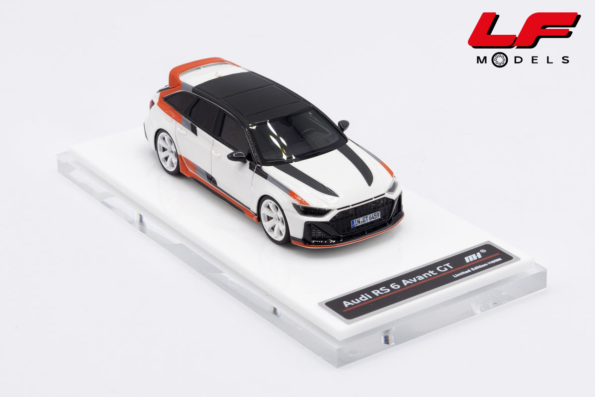modellino audi rs6 gt avant sw motorhelix 1:64 MH64010AW vista frontale