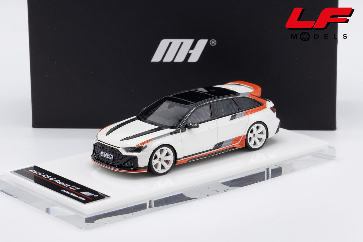 modellino audi rs6 gt avant sw motorhelix 1:64 MH64010AW vista frontale
