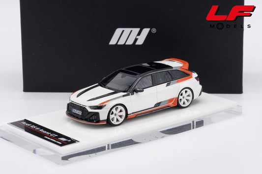 modellino audi rs6 gt avant sw motorhelix 1:64 MH64010AW vista frontale