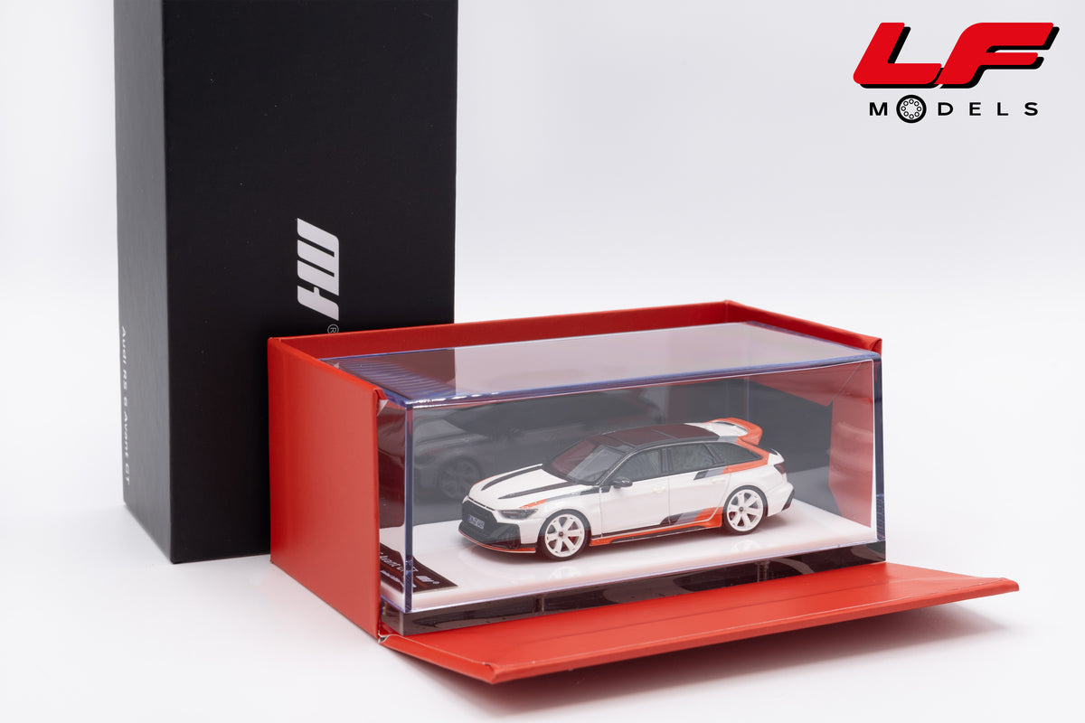 modellino audi rs6 gt avant sw motorhelix 1:64 MH64010AW vista scatola