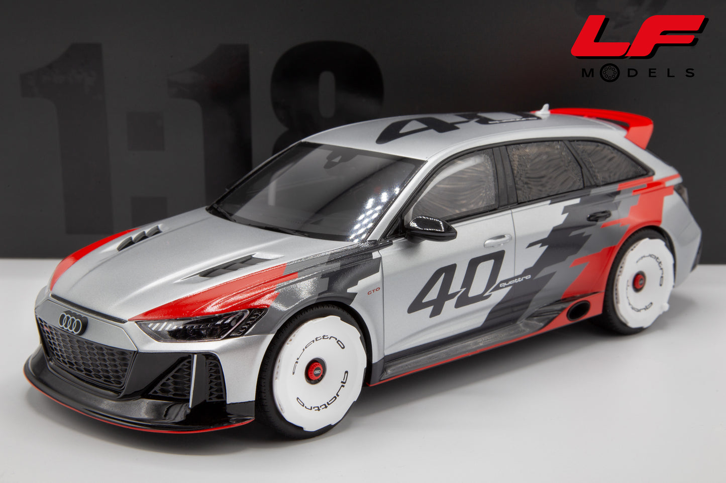 modellino audi rs6 sw gto concept gt spirit 1:18 GT373 vista frontale