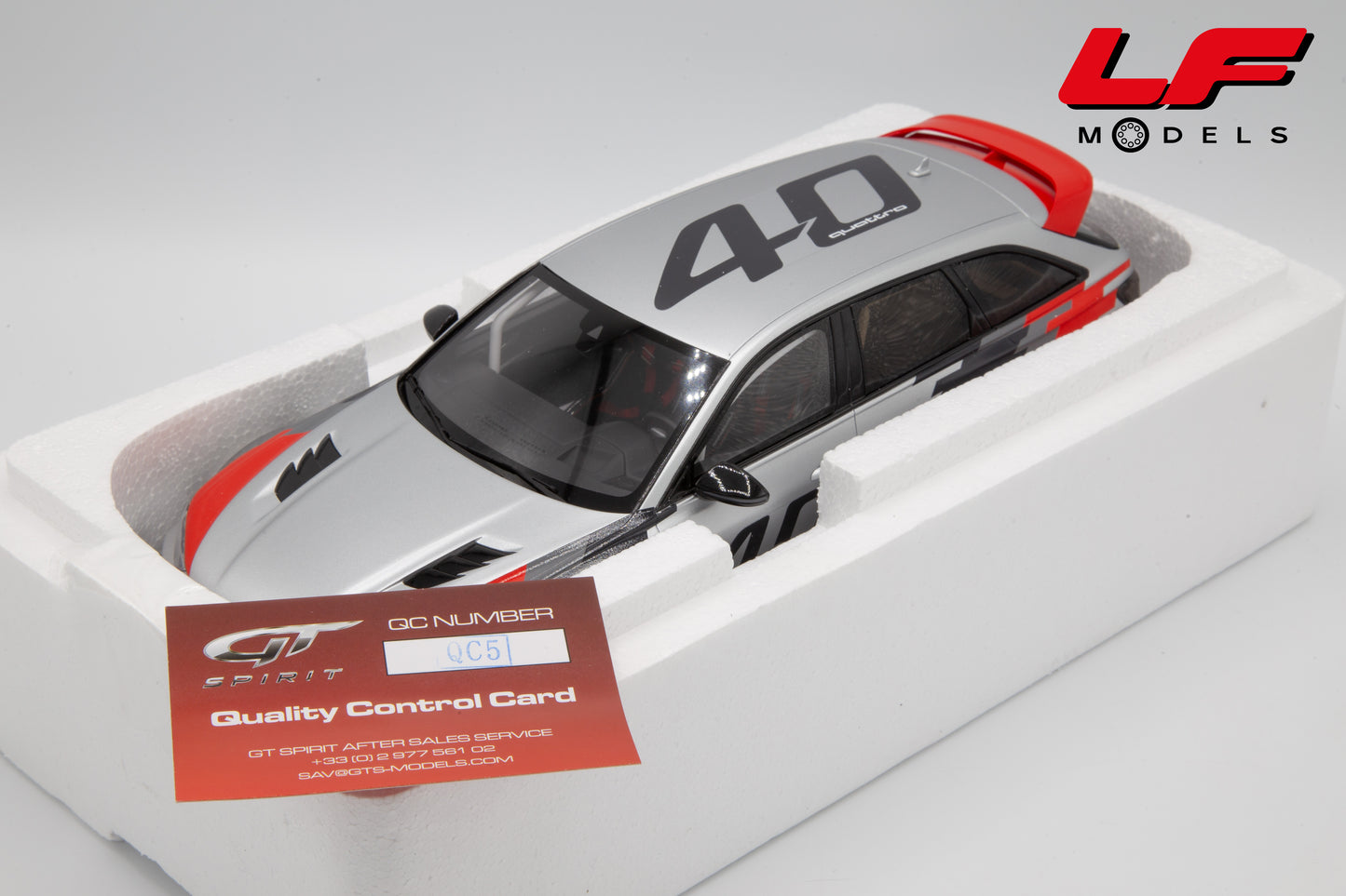 modellino audi rs6 sw gto concept gt spirit 1:18 GT373 vista imballo