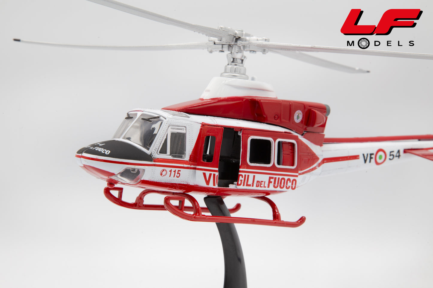modellino augusta bell 412 elicottero vvf newray 1:48 25753 vista frontale